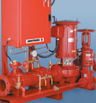 Serie 4300F bombas de incendio en línea verticales y sistemas empaquetados